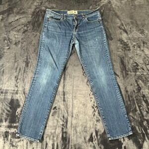 Pink Victoria's Secret Jeans Womens 8S Blue Straight Leg Low Rise Denim 3541